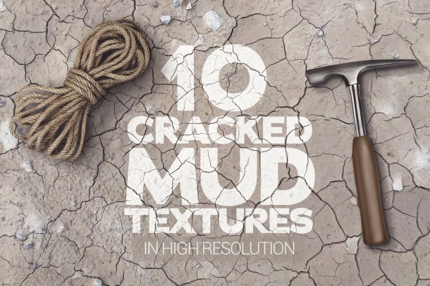 1 Cracked Mud Textures x10 (2340)
